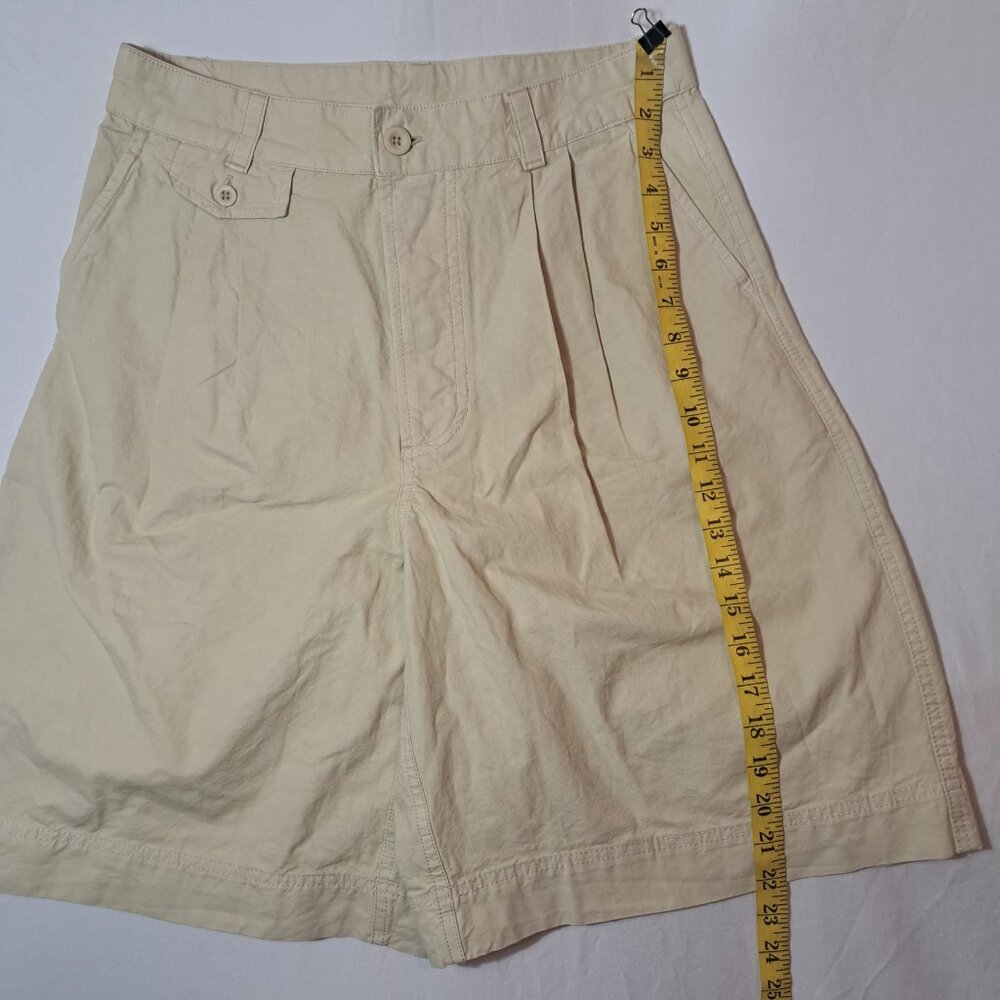 Free People High Street Brown Rice Trouser Shorts Sz 4 New Cotton/Linen - Picture 14 of 15